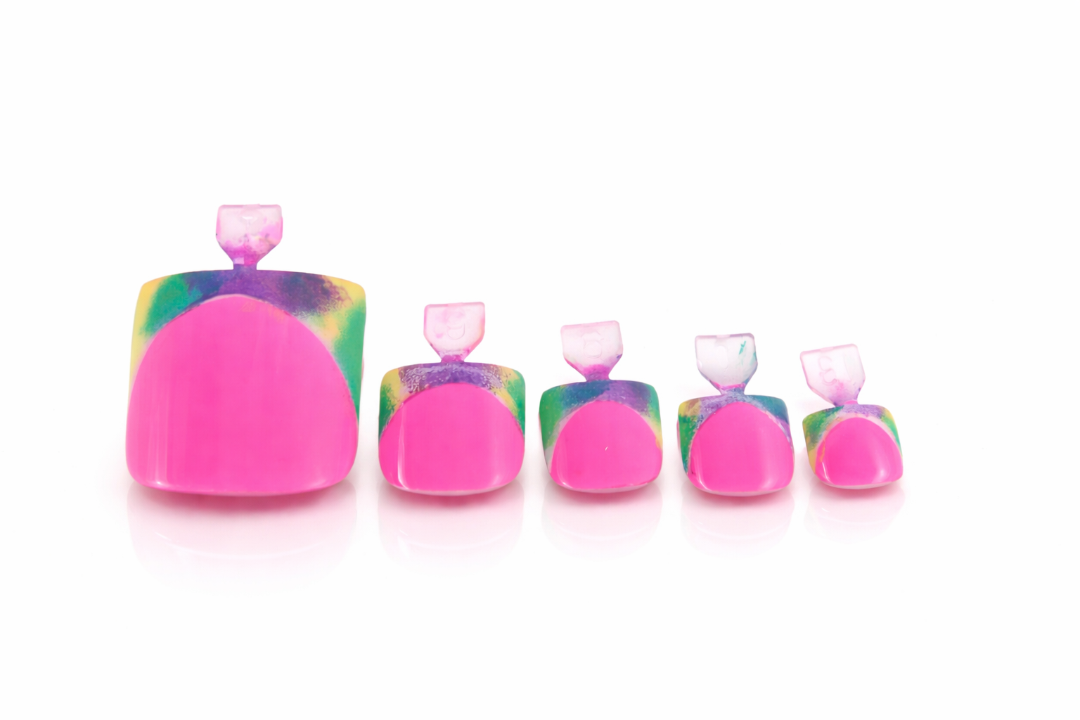 Unicorn toe press on set